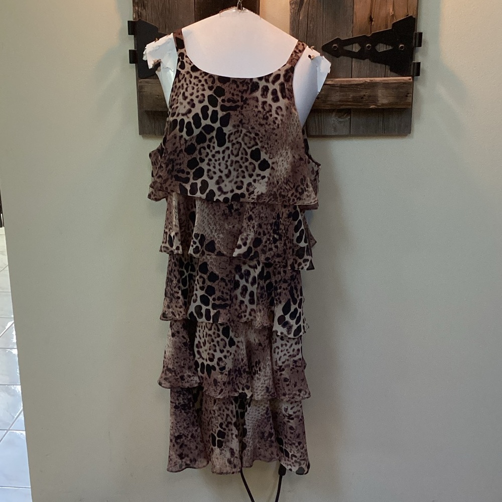 Dressbarn Animal Print Sleeveless Dress never worn